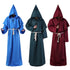 Halloween costumes Monk Hooded Robe Cloak Cape Friar Medieval 2019 Halloween Comic Con Party - menochic